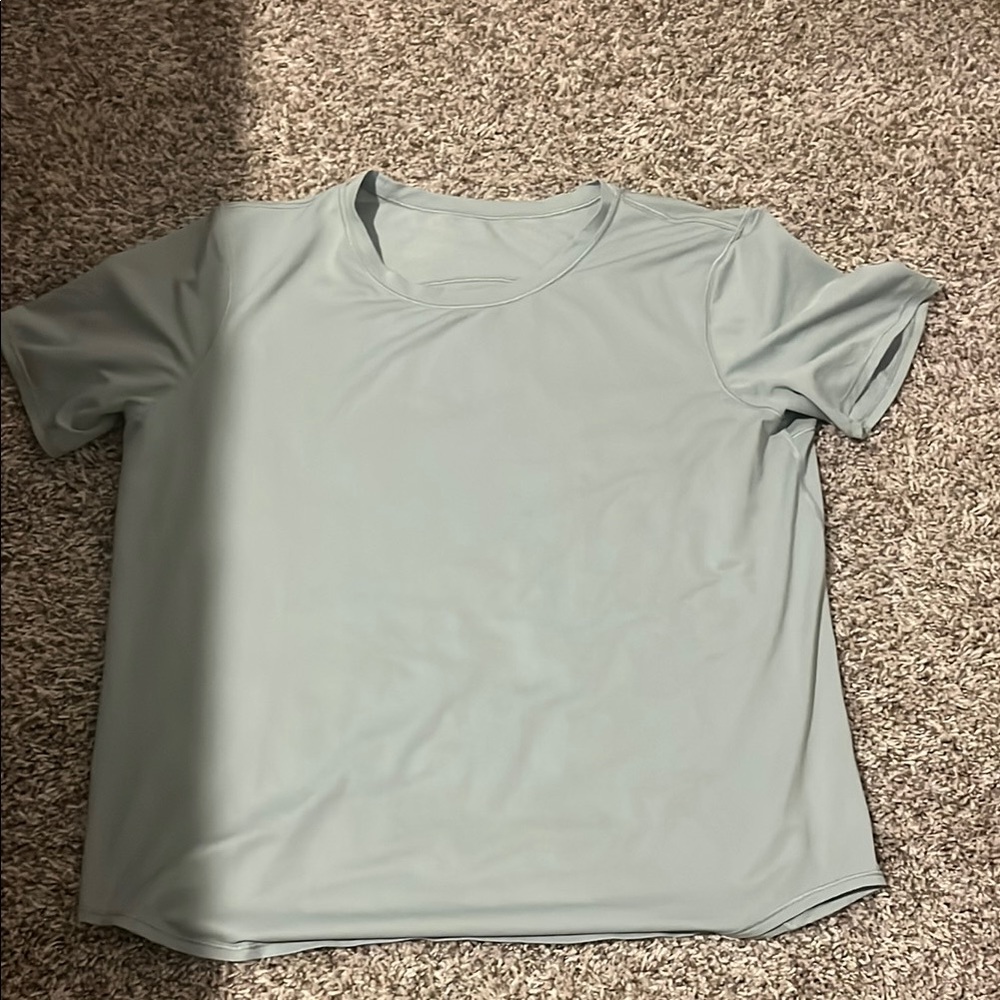 Lulu Lemon Grey-Teal Shirt